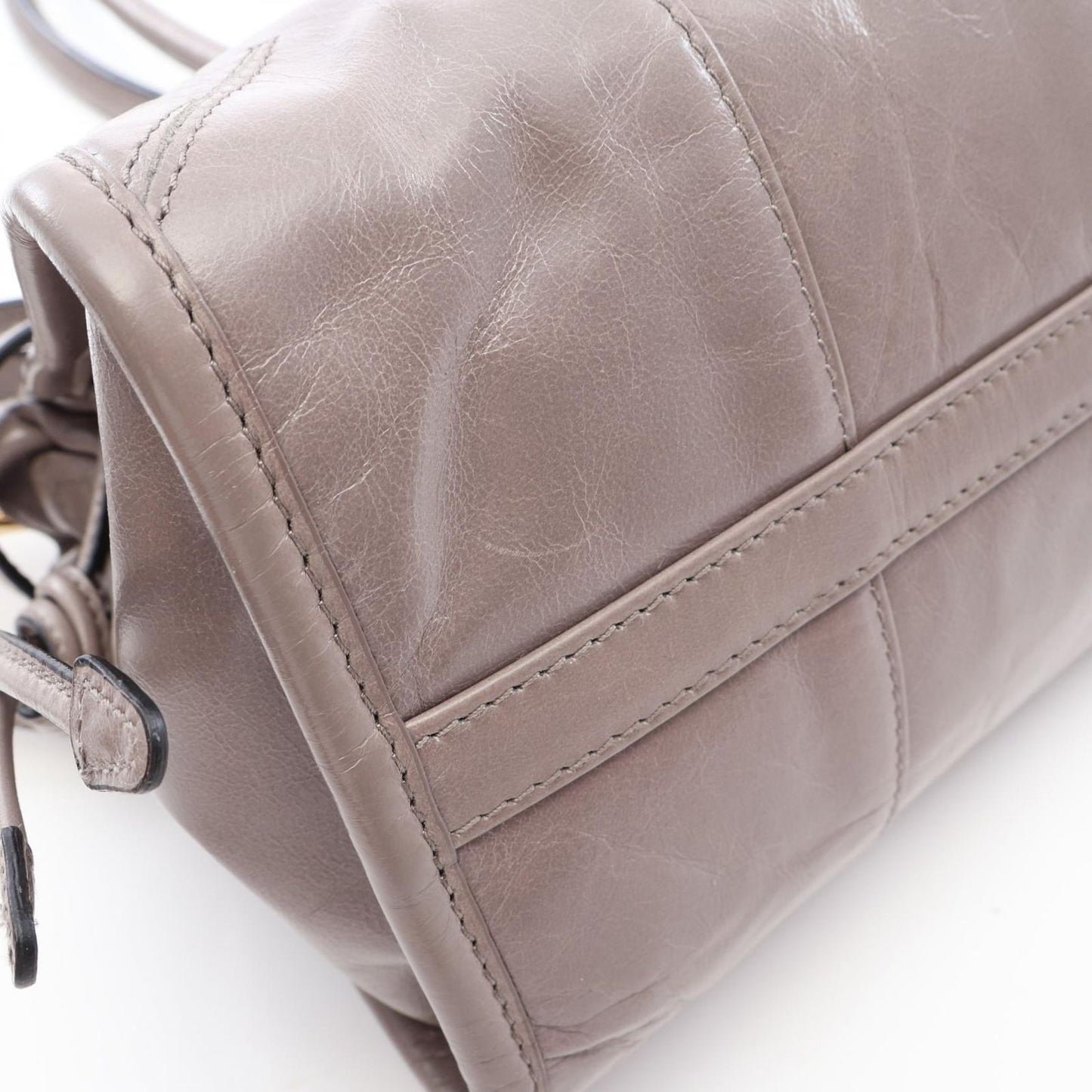 Prada Handbag 2-Way Gray Leather Bonnie — view 5