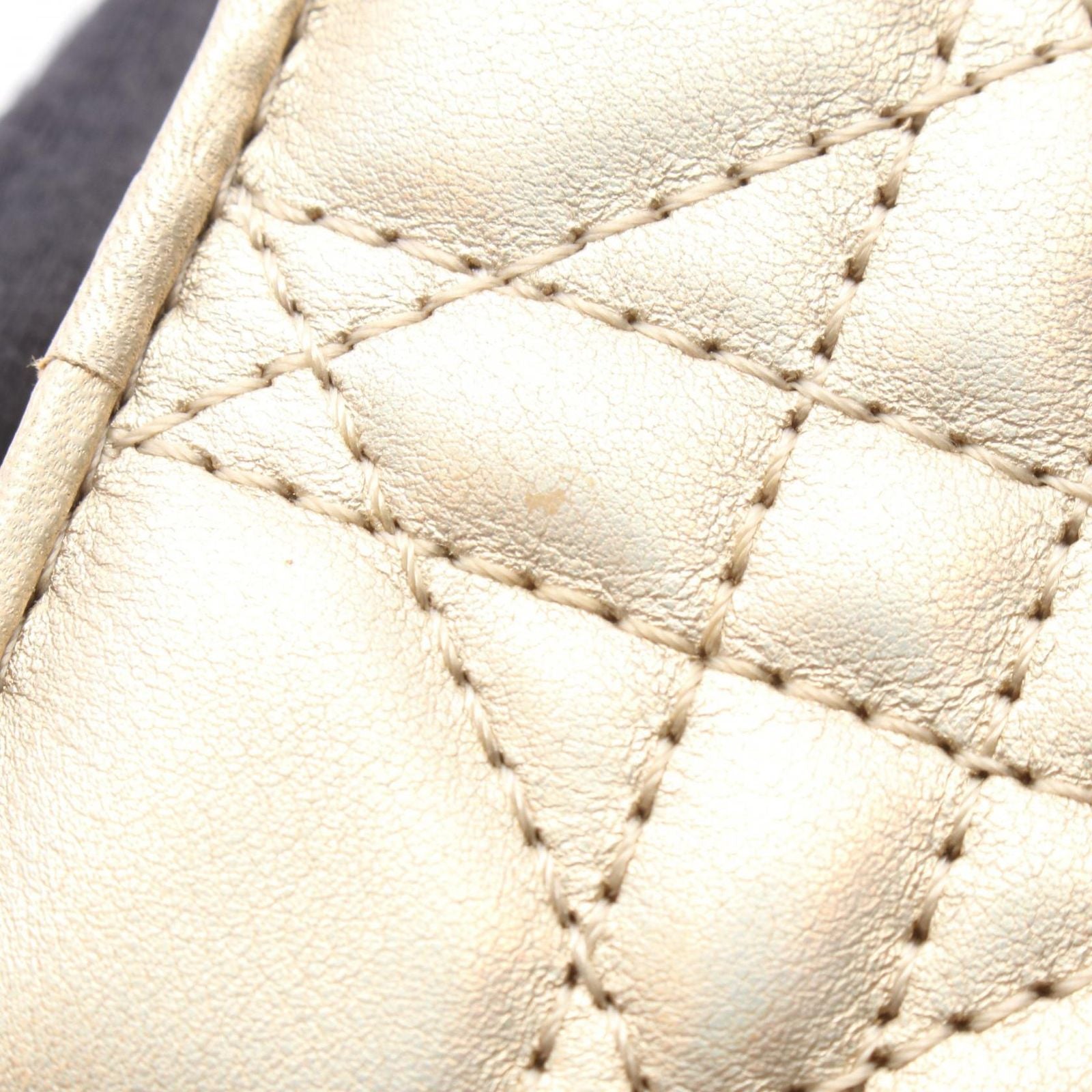 Dior Trifold Wallet Lady Dior Cannage Gold Lambskin — view 7