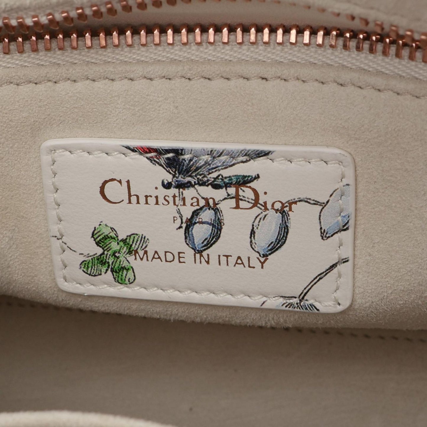 Dior Handbag Lady Dior MY Abcdior Lady Dior Small Florejo 2-Way White Multi — view 4