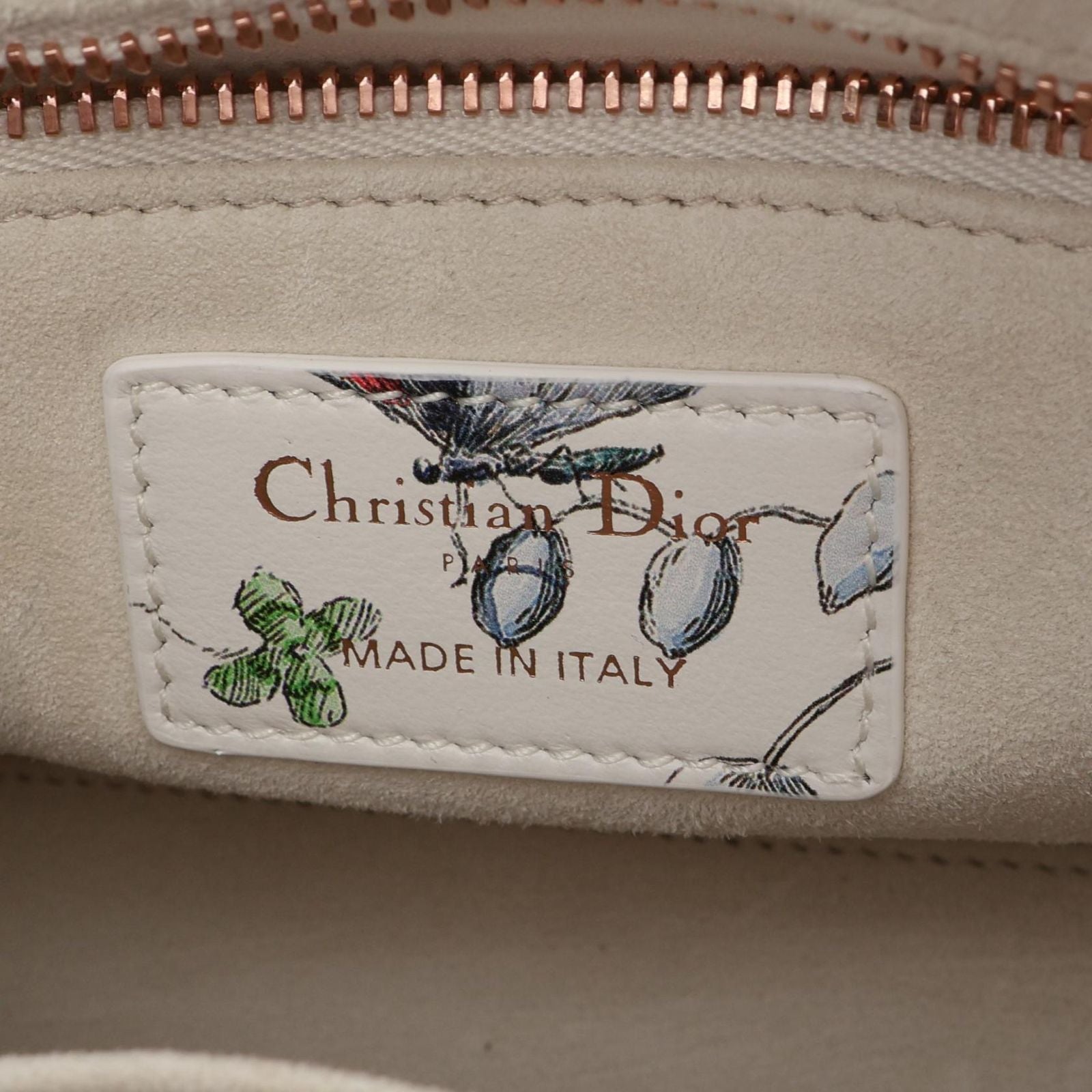 Dior Handbag Lady Dior MY Abcdior Lady Dior Small Florejo 2-Way White Multi — view 4