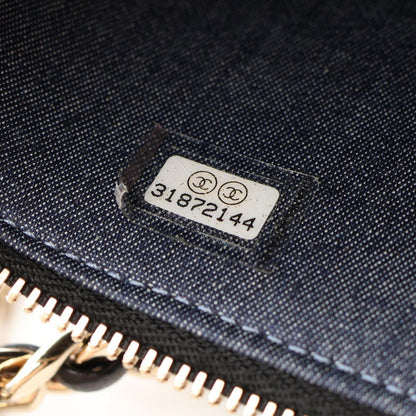 Chanel Shoulder Bag Quilted Vanity Black Lambskin Chain — view 5