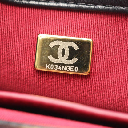 Chanel Shoulder Bag Quilted Small Flap Black Lambskin Chain — view 5