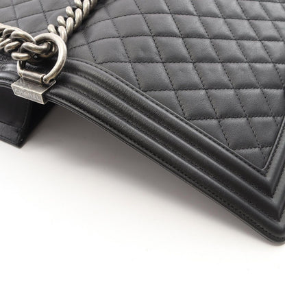Chanel Shoulder Bag Boy Black Lambskin Boy Chain — view 8