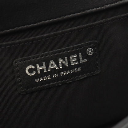Chanel Shoulder Bag Boy Black Lambskin Boy Chain — view 4