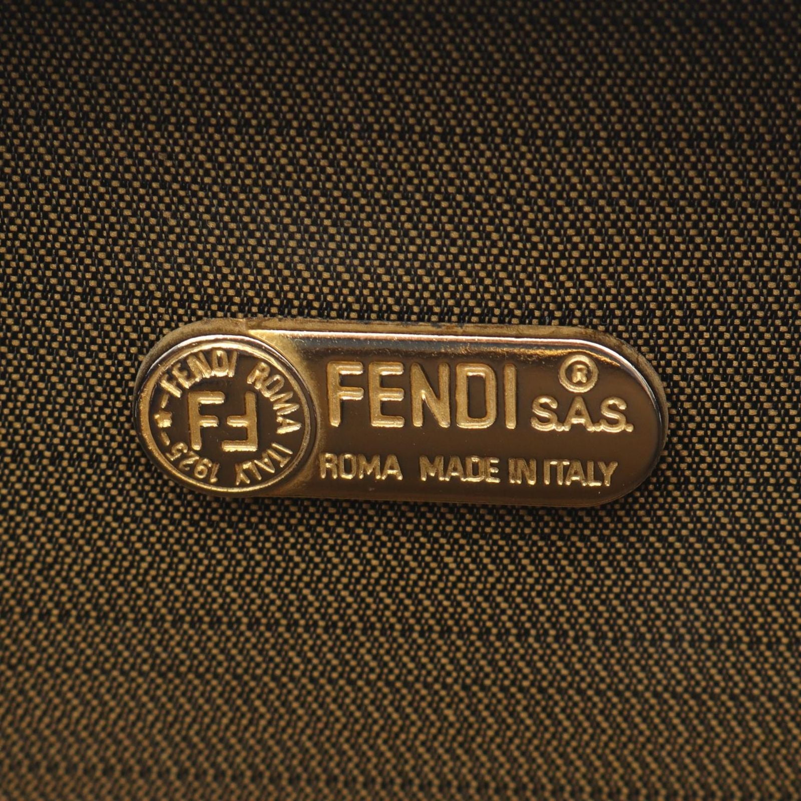 Fendi Handbag Zucca 2-Way Brown Canvas Leather — view 4