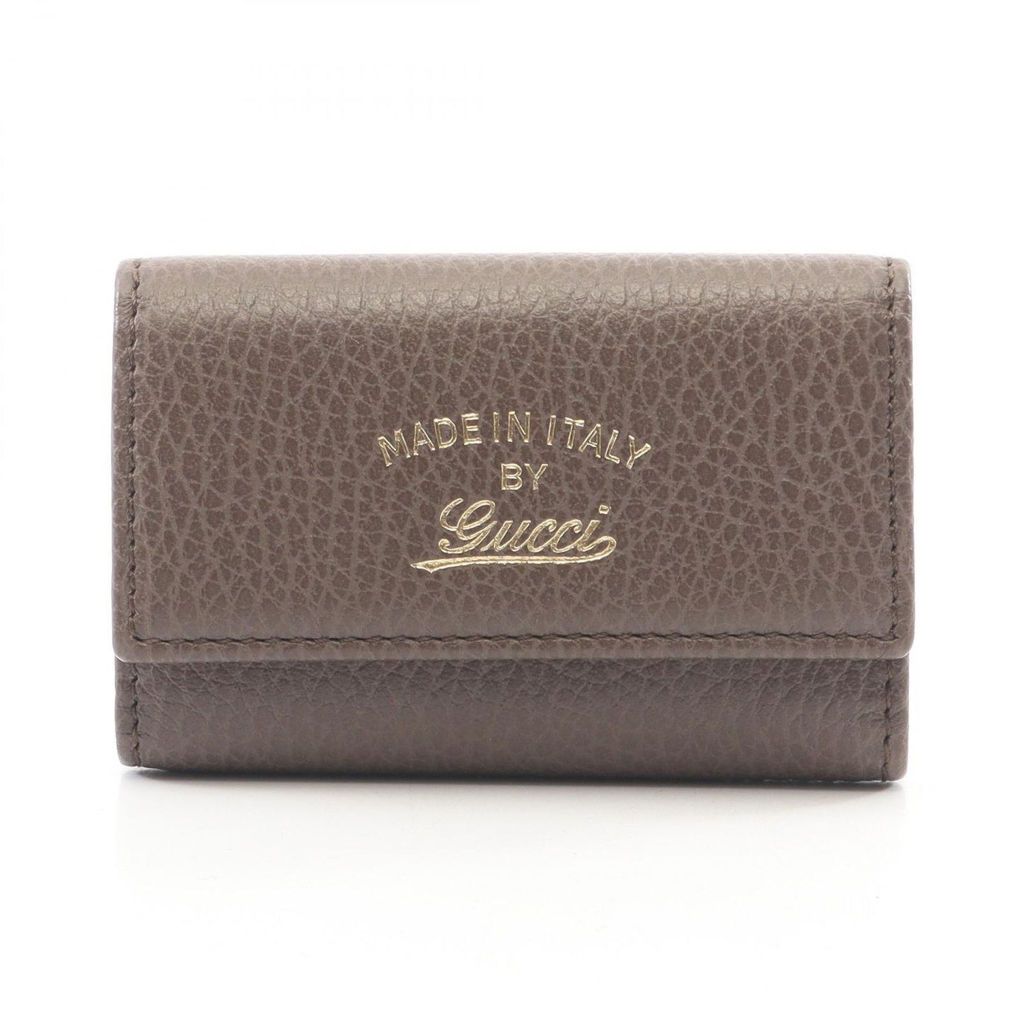Gucci Key Case Swing Gray Ju Leather Key Holder