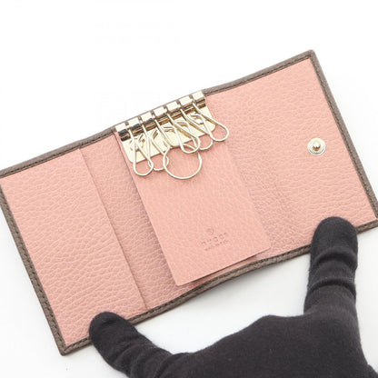 Gucci Key Case Swing Gray Ju Leather Key Holder — view 3