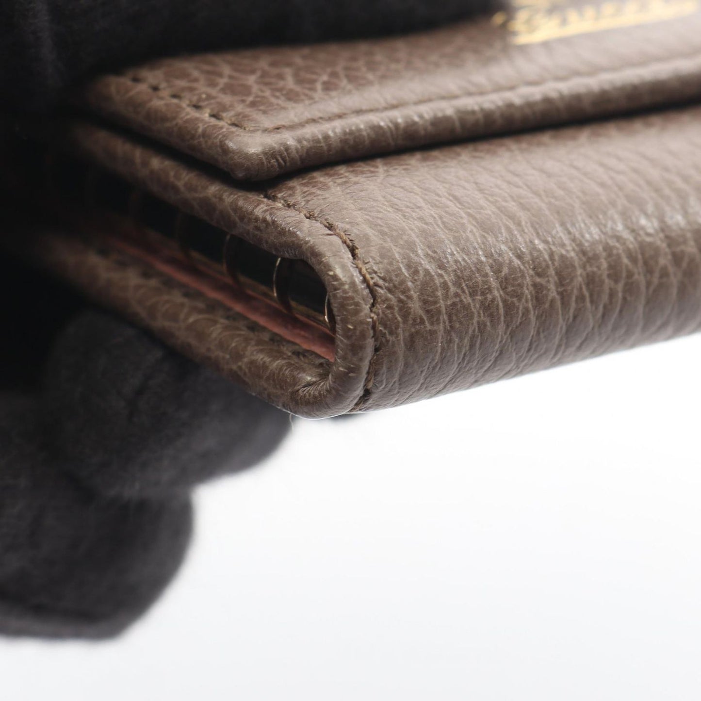 Gucci Key Case Swing Gray Ju Leather Key Holder — view 6