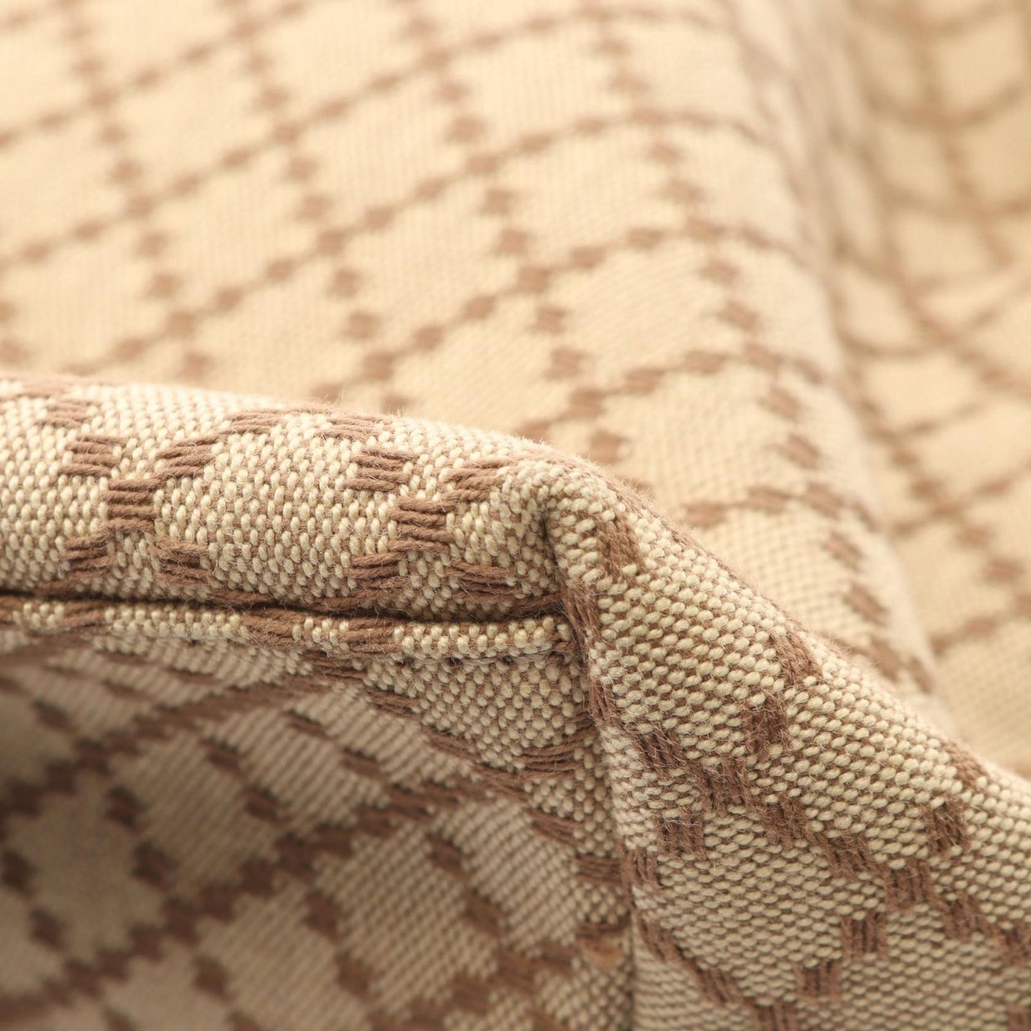 Gucci Tote Diamante Beige Brown Canvas Leather Dimante — view 5