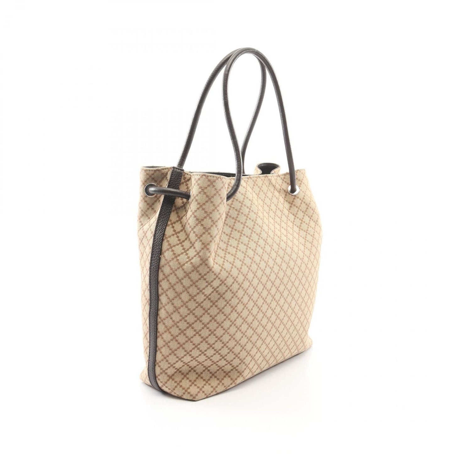 Gucci Tote Diamante Beige Brown Canvas Leather Dimante — view 2