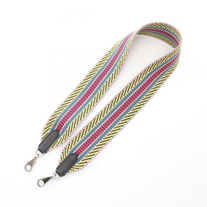 Hermes Shoulder Strap Bandouliere Sangle Caval Multi Black Canvas Leather — view 2