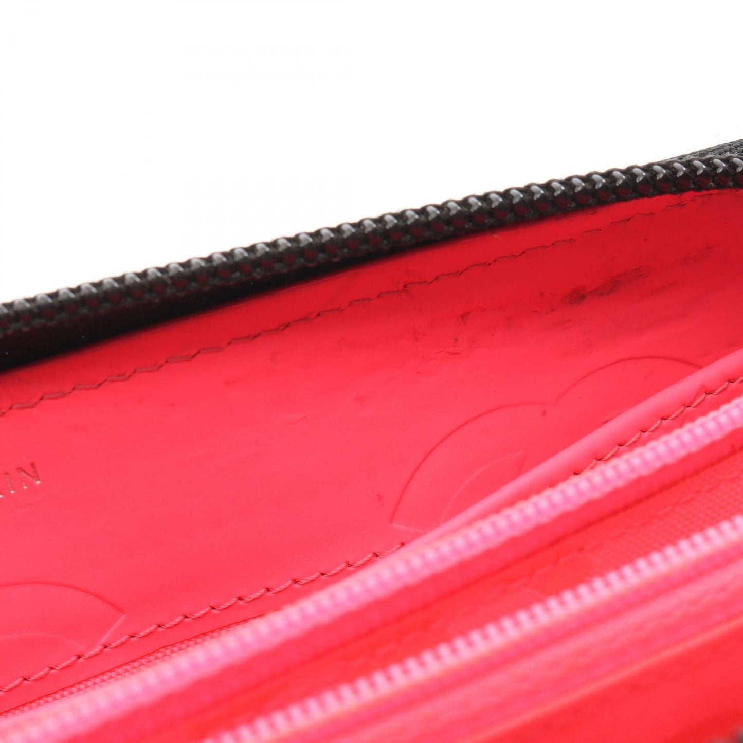 Chanel Round Wallet Cambon Line Black Enamel Leather Patent — view 7