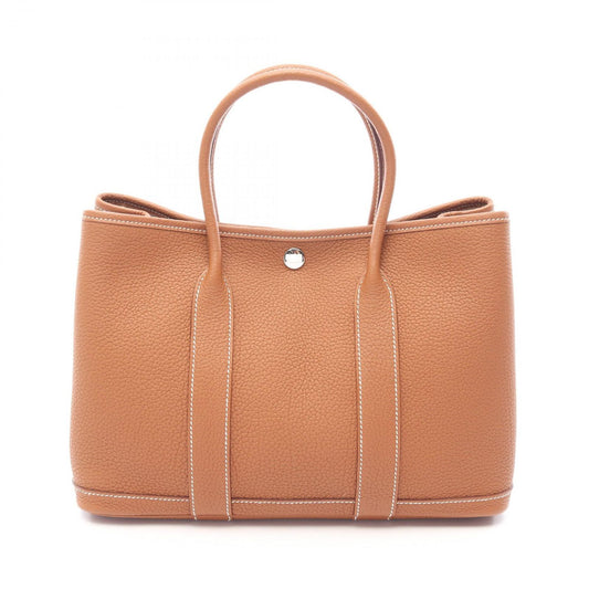 Hermes Tote Garden Party TPM Gold Leather