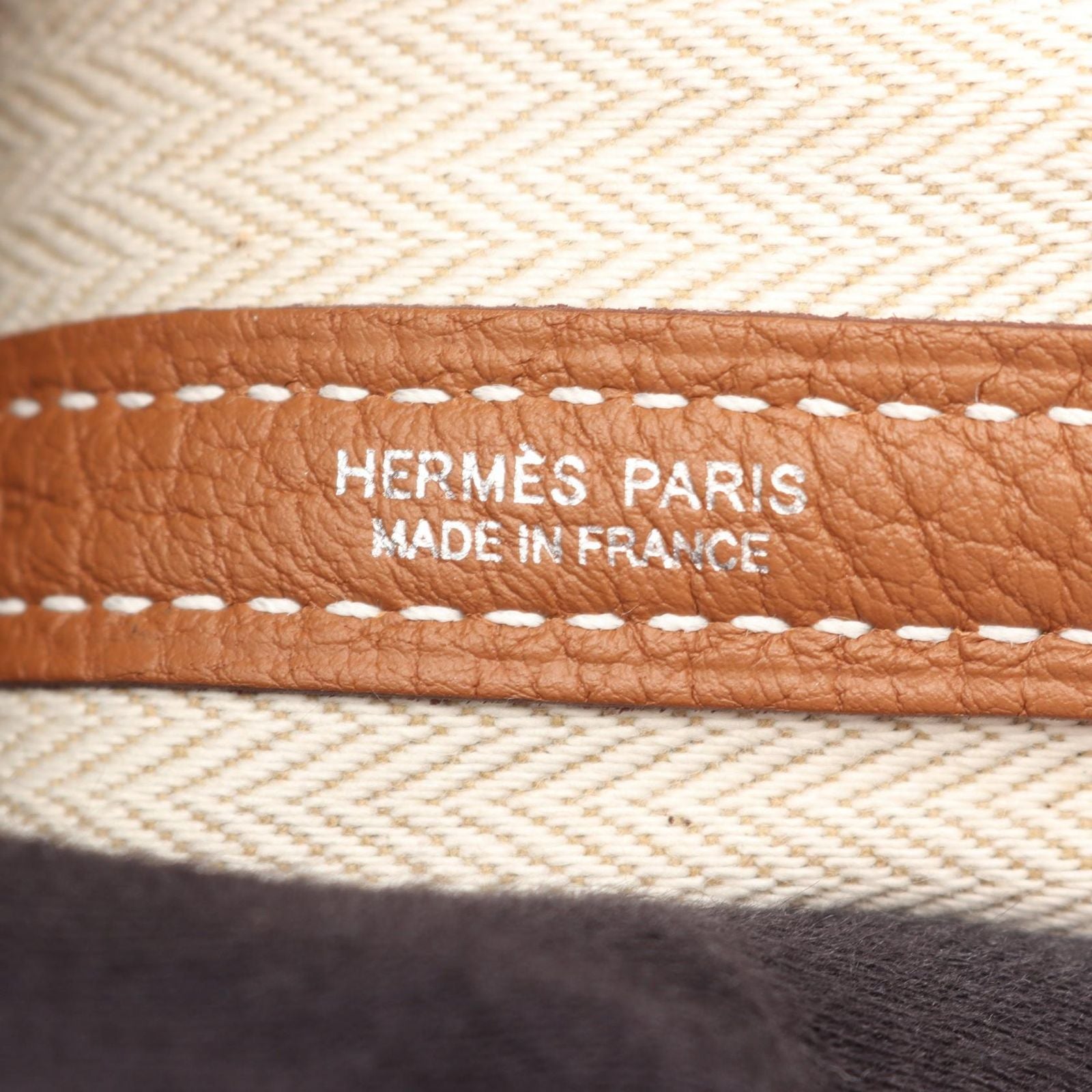 Hermes Tote Garden Party TPM Gold Leather — view 4