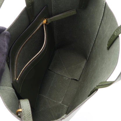 Celine Tote Vertical Small Cabas 2-Way Khaki Leather — view 3