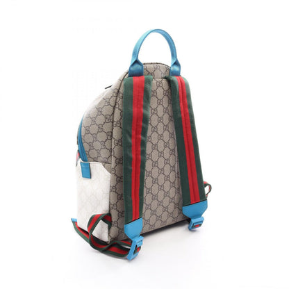Gucci Backpack Children's GG Supreme Beige Brown Multi Canvas Leather — view 2