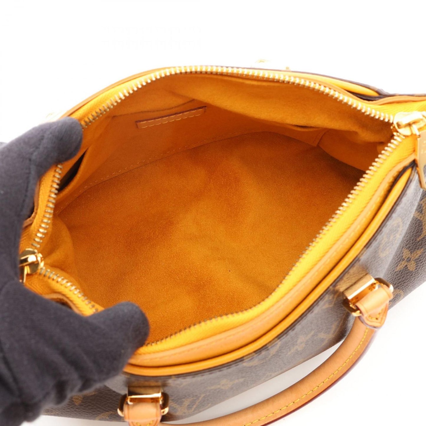 Louis Vuitton Handbag Pallas BB Monogram 2-Way Saffron Canvas — view 3