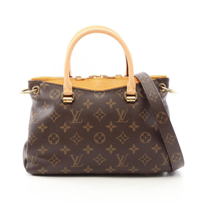 Louis Vuitton Handbag Pallas BB Monogram 2-Way Saffron Canvas
