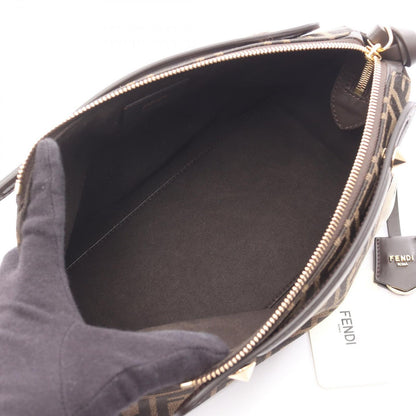 Fendi by the Way Soft Medium Selleria FF Jacquard 2-Way Canvas Leather Shoulder — view 3