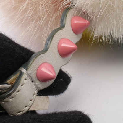 Fendi Charm Ice Cream Beige Multi Leather Fur — view 5