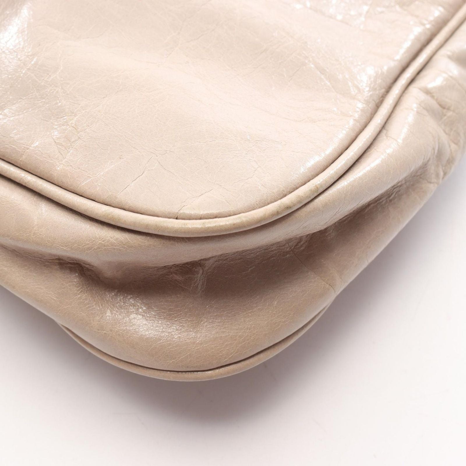 Balenciaga Shoulder Bag Giant Hips Light Beige Leather — view 7