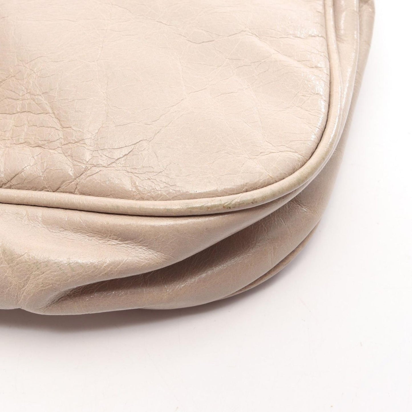 Balenciaga Shoulder Bag Giant Hips Light Beige Leather — view 8