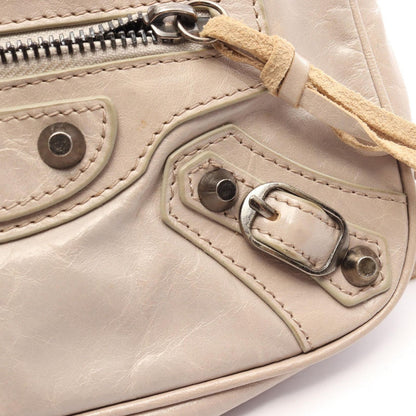 Balenciaga Shoulder Bag Giant Hips Light Beige Leather — view 5