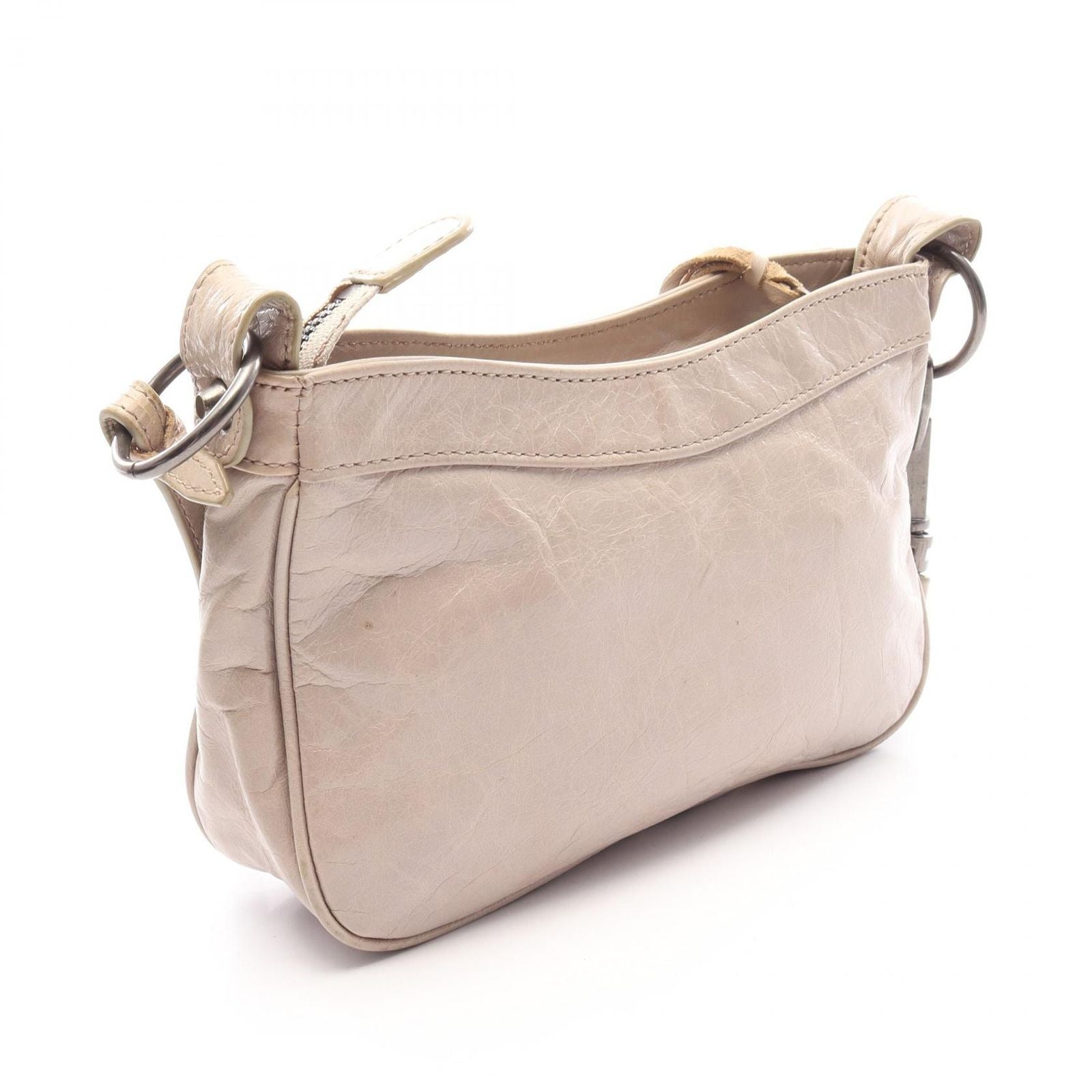 Balenciaga Shoulder Bag Giant Hips Light Beige Leather — view 2