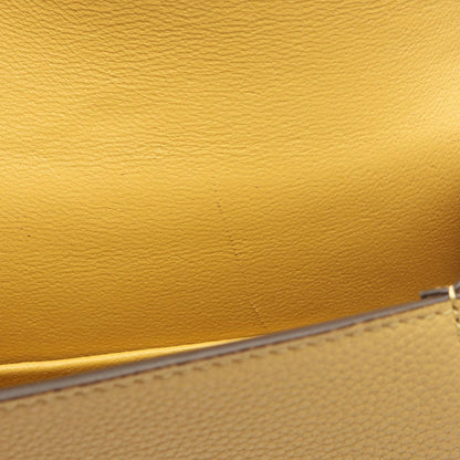Celine Shoulder Bag Small Trotter Yellow Leather — view 5