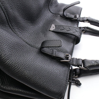 Bottega Veneta Handbag Intrecciato Rome Bag Black Leather — view 7