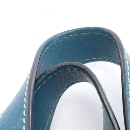 Loewe Handbag Hammock Drawstring Bag Small 2-Way Turquoise Blue Leather — view 5