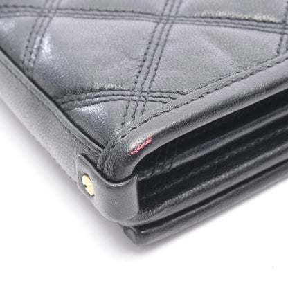 Saint Laurent Paris Shoulder Bag Becky Black Leather Chain Wallet — view 8