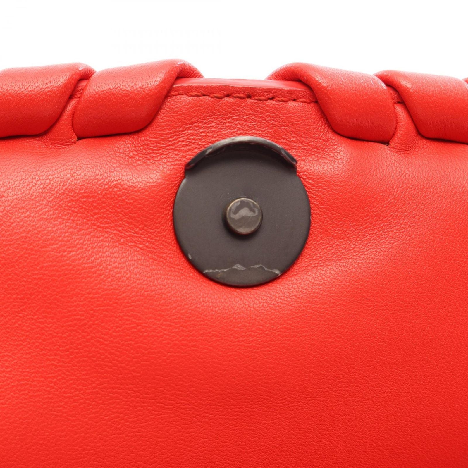Bottega Veneta Shoulder Bag Small Olympia Red Leather — view 8
