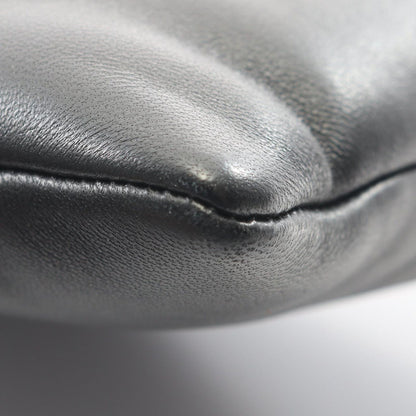 Saint Laurent Paris Clutch Puffy Pouch Black Leather Large — view 7