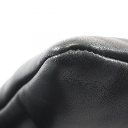 Saint Laurent Paris Clutch Puffy Pouch Black Leather Large — view 8