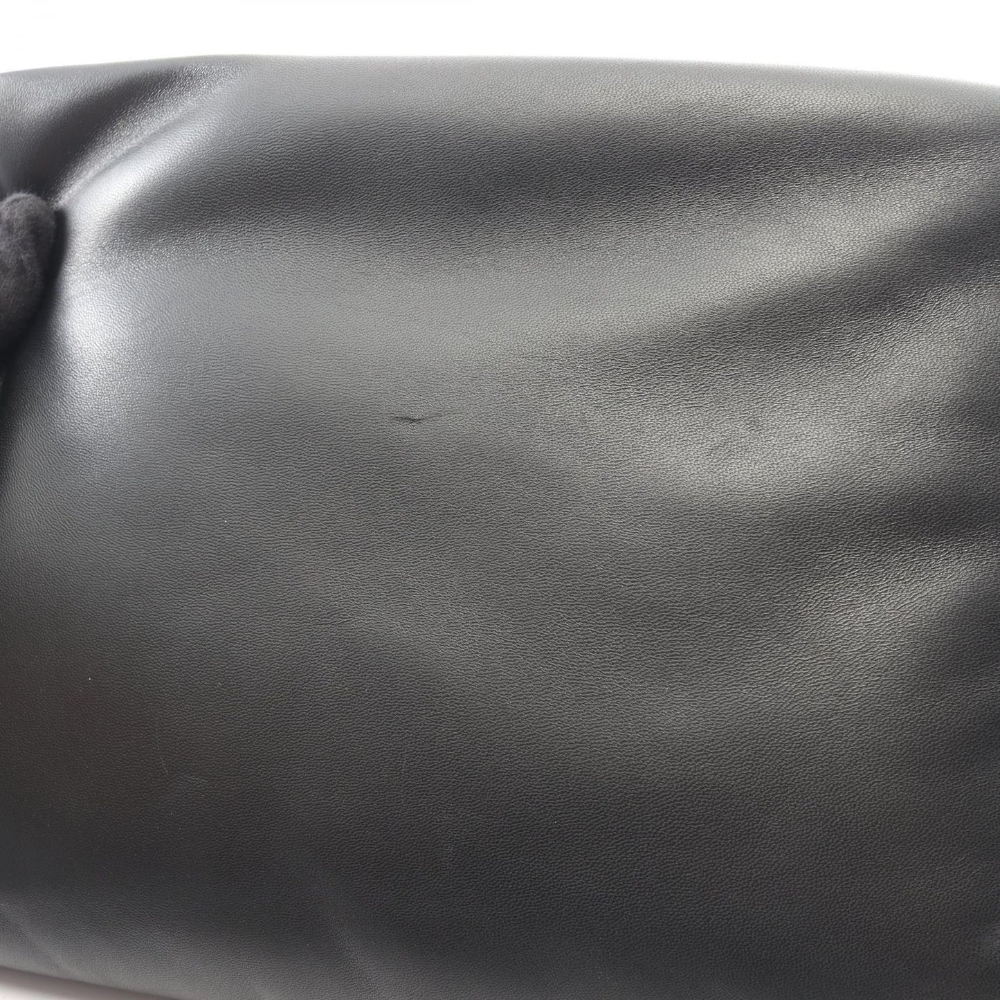 Saint Laurent Paris Clutch Puffy Pouch Black Leather Large — view 5