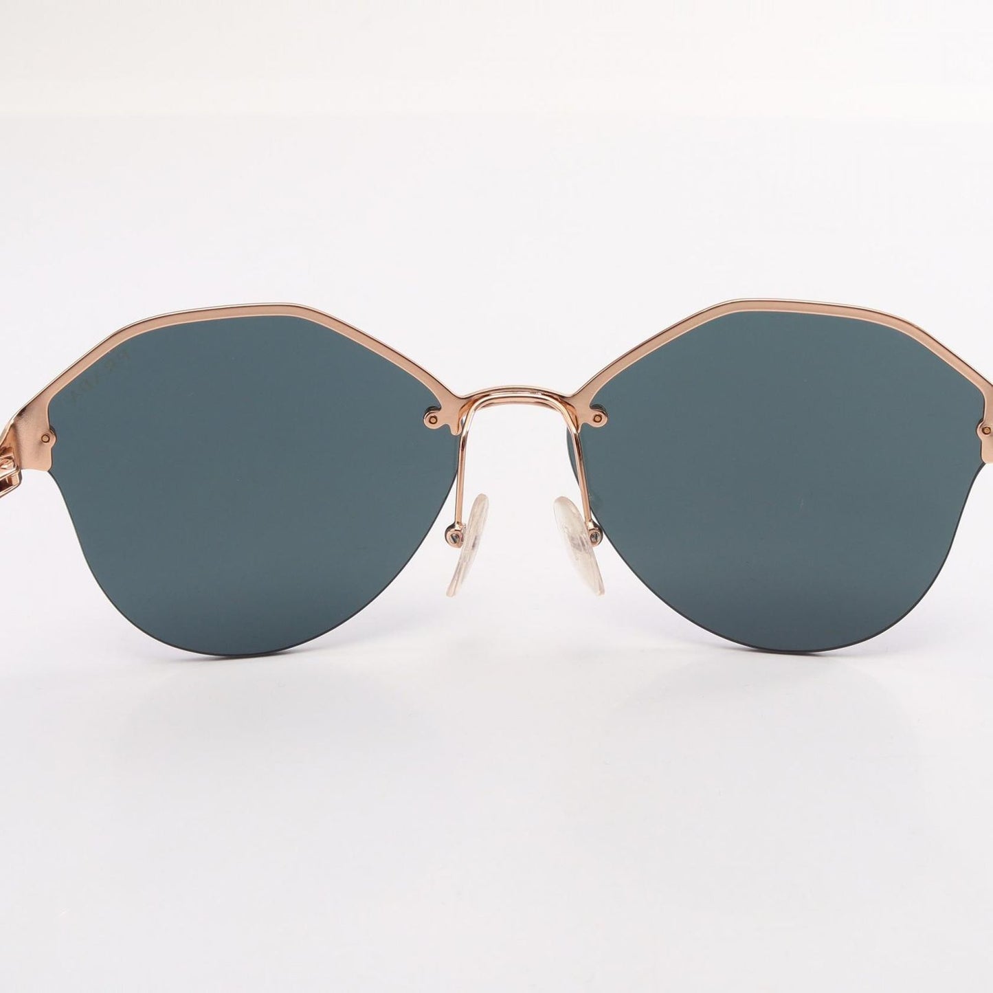 Prada Sunglasses Tortoiseshell Pattern Mirror Lens Half Rim Eyewear — view 7