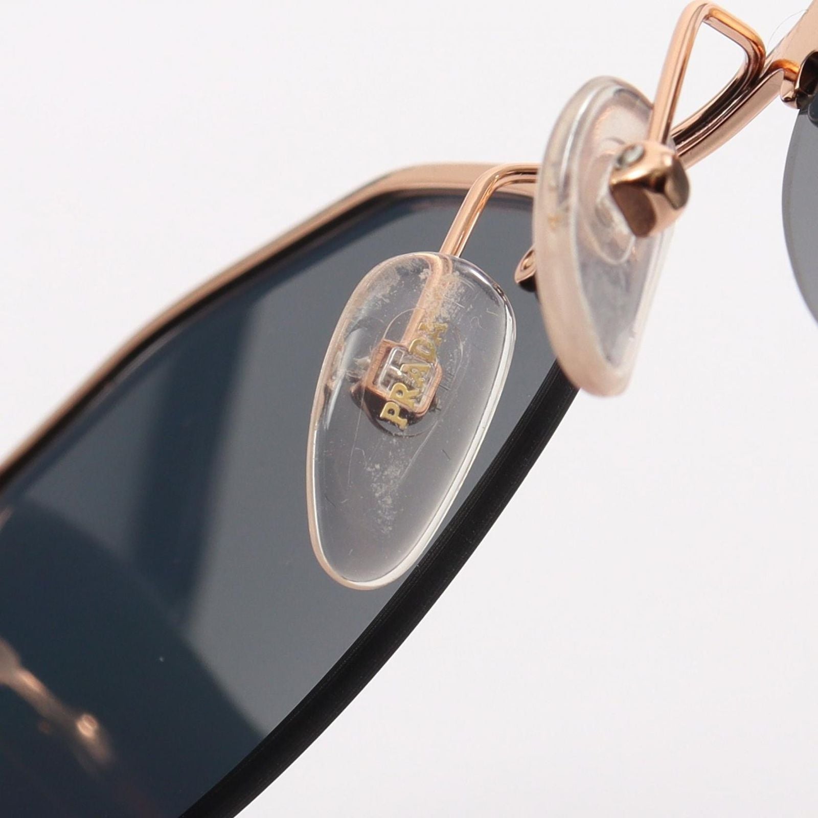 Prada Sunglasses Tortoiseshell Pattern Mirror Lens Half Rim Eyewear — view 9