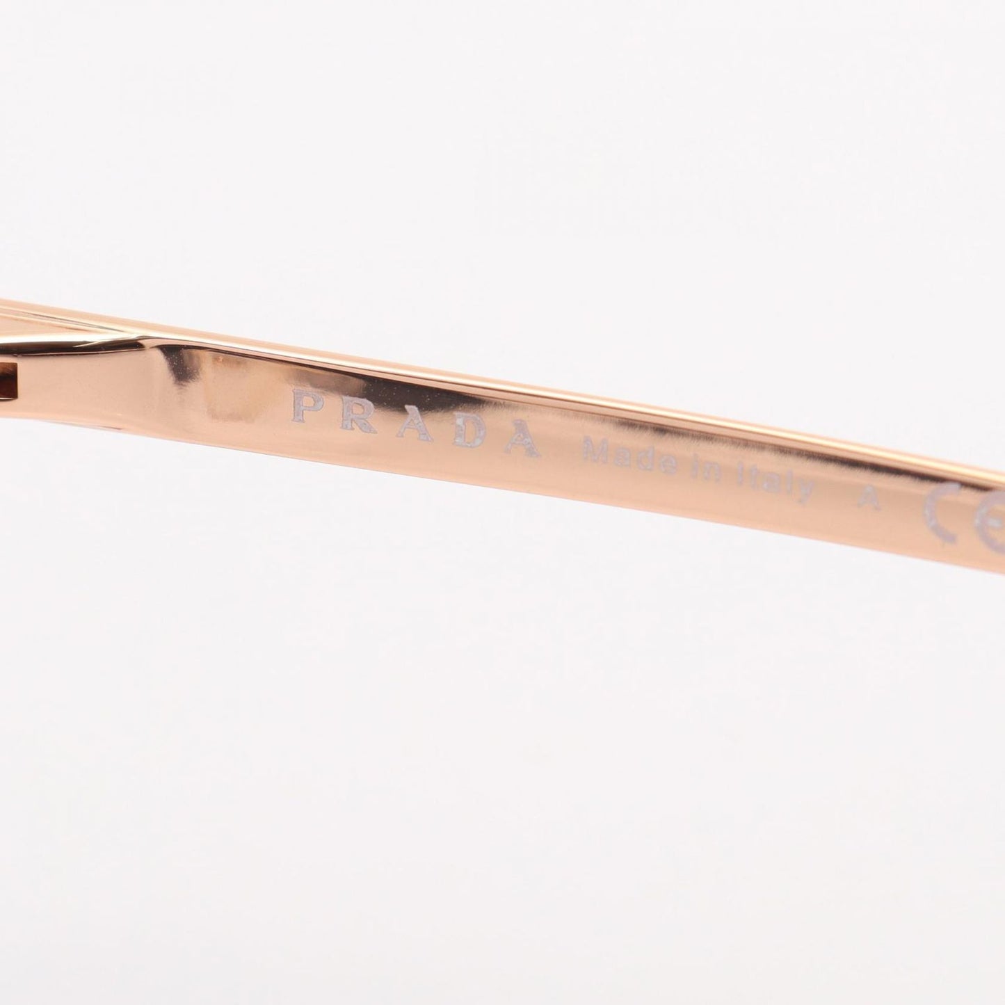 Prada Sunglasses Tortoiseshell Pattern Mirror Lens Half Rim Eyewear — view 4
