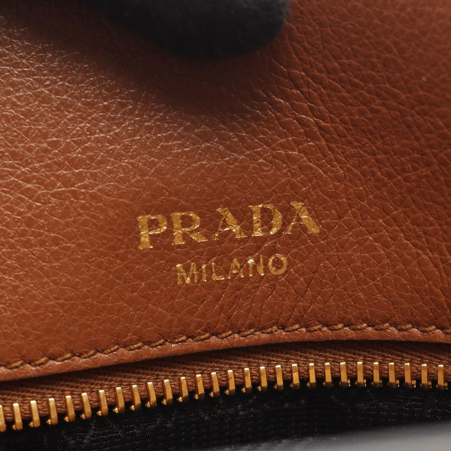 Prada Handbag 2-Way Brown Leather Tote — view 4