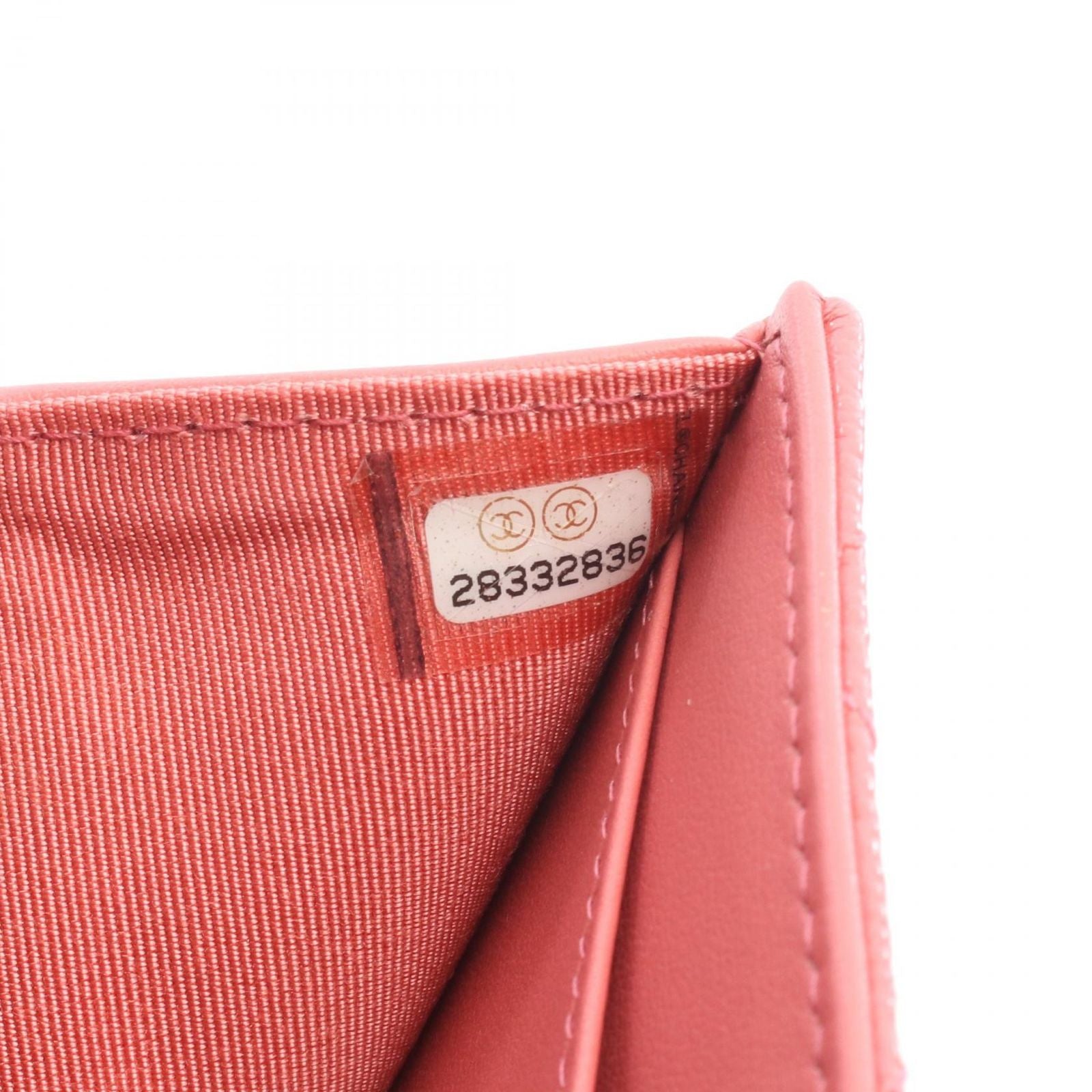 Chanel Trifold Wallet Classic Small Flap Quilted Pink Caviar Leather — view 6