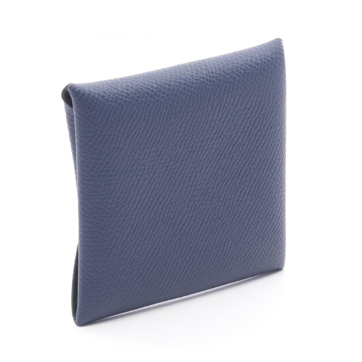 Hermes Coin Case Bastia Verso Blue Saphir Vert Angre Leather — view 2