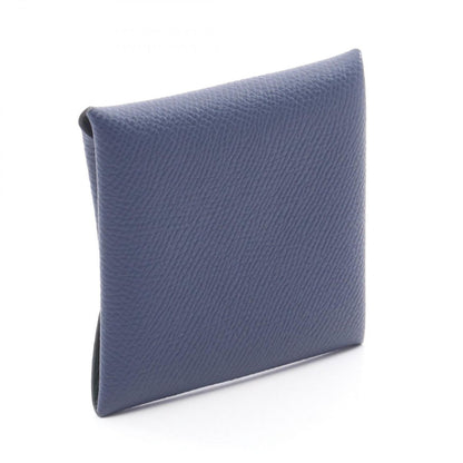 Hermes Coin Case Bastia Verso Blue Saphir Vert Angre Leather — view 2