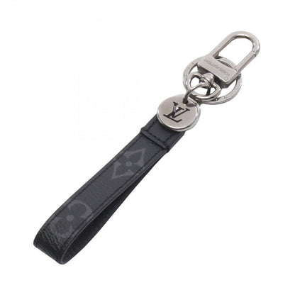 Louis Vuitton Key Holder Porte Cles Monogram Eclipse Key Ring Leather Dragonne
