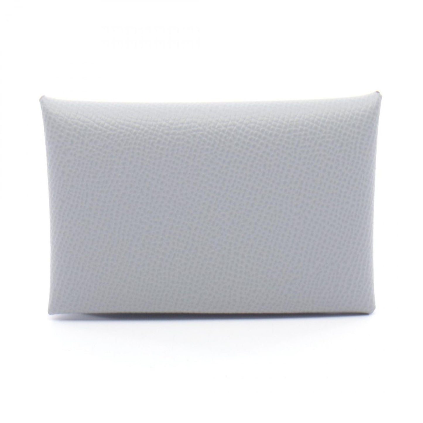 Hermes Coin Case Calvi Gris Perle Leather