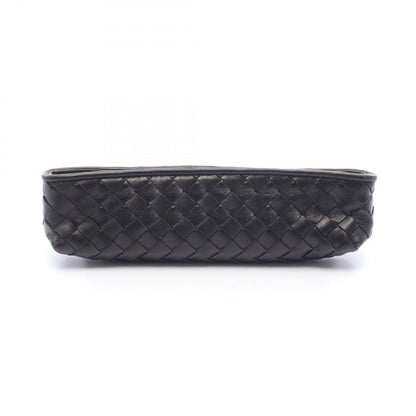Bottega Veneta Pencil Case Intrecciato Black Lambskin