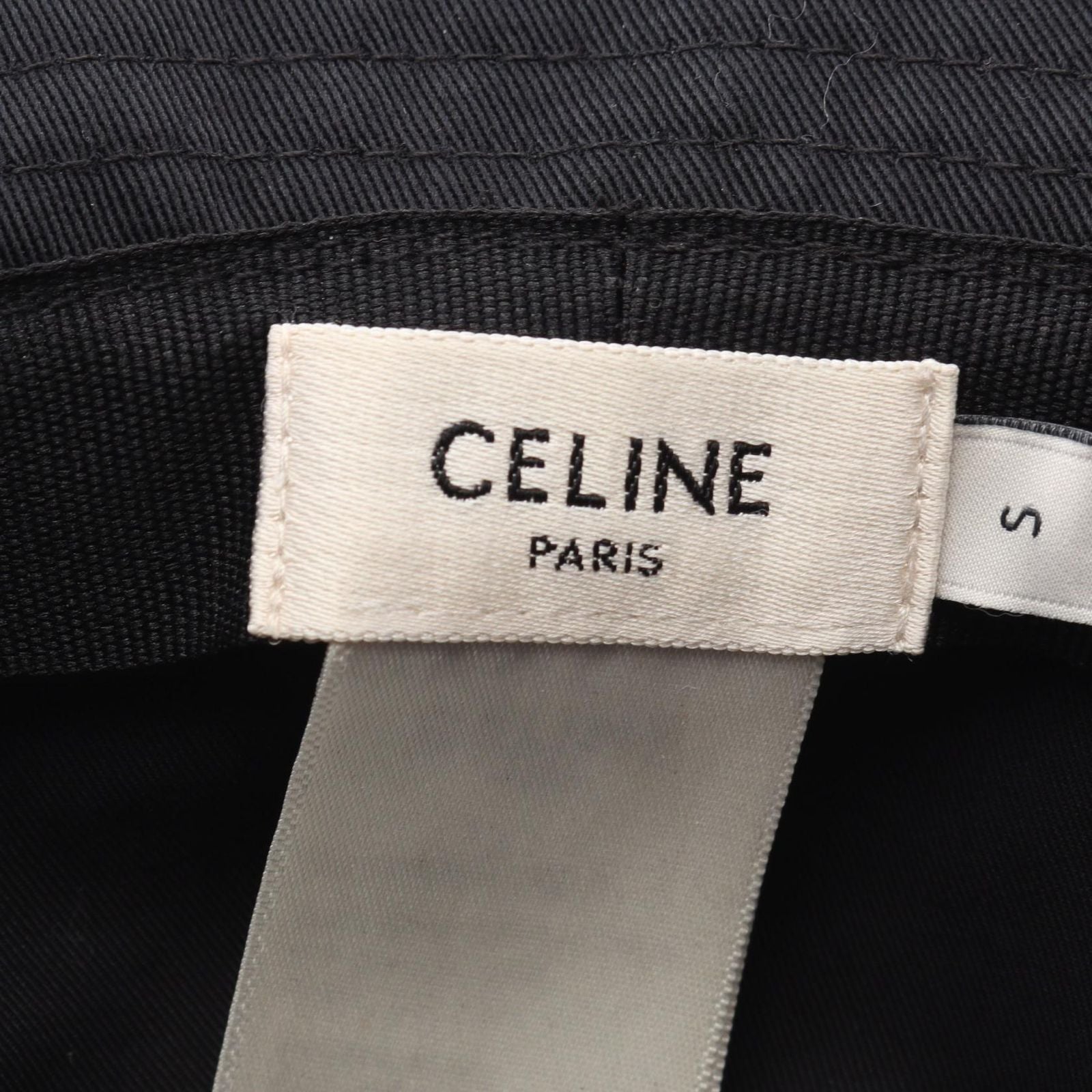Celine Hat Logo Embroidery Bucket — view 4
