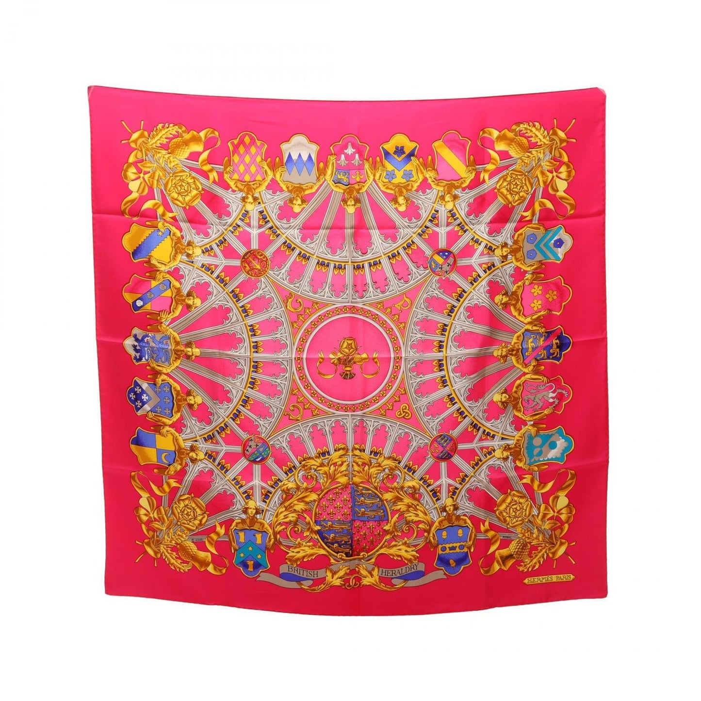 Hermes Scarf Carre 90 British Heraldry Silk