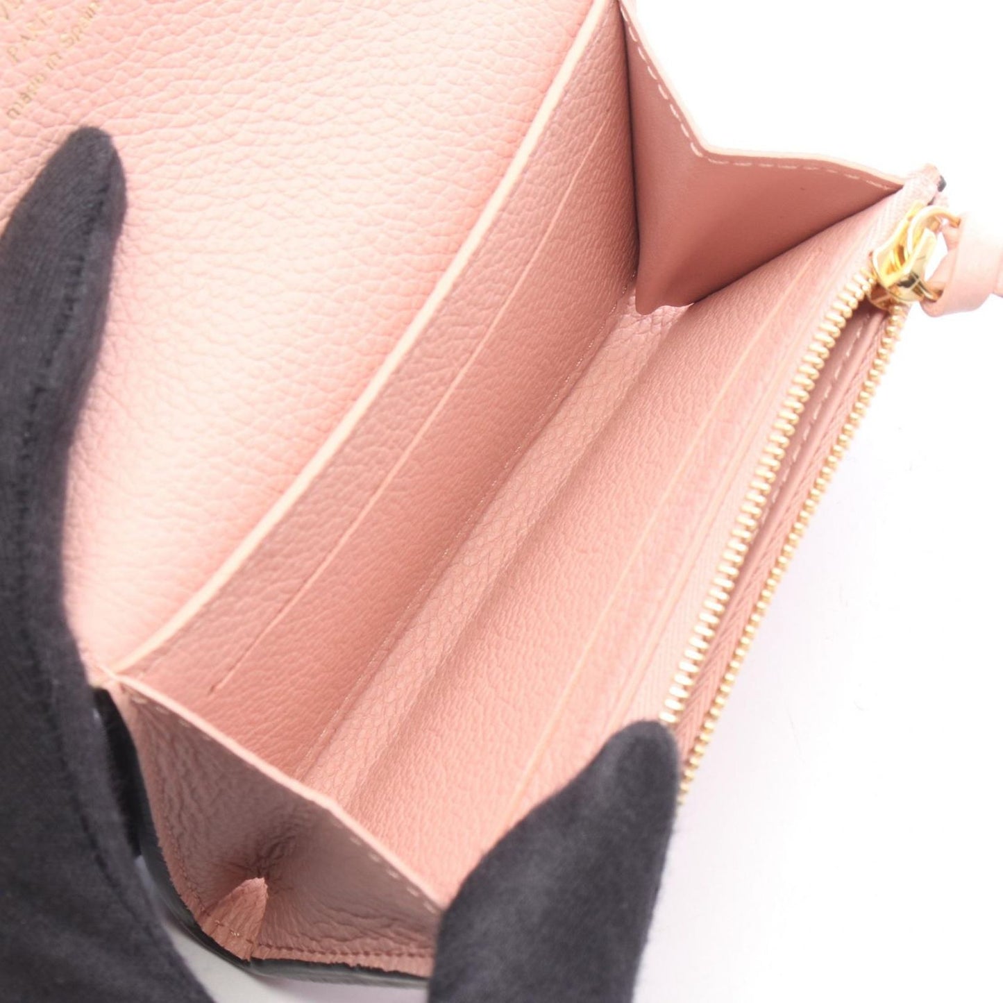 Louis Vuitton Bifold Wallet Porte-Monnaie Rosalie Rose Poudre Leather — view 3