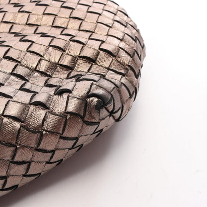 Bottega Veneta Shoulder Bag Intrecciato Champagne Gold Leather — view 8